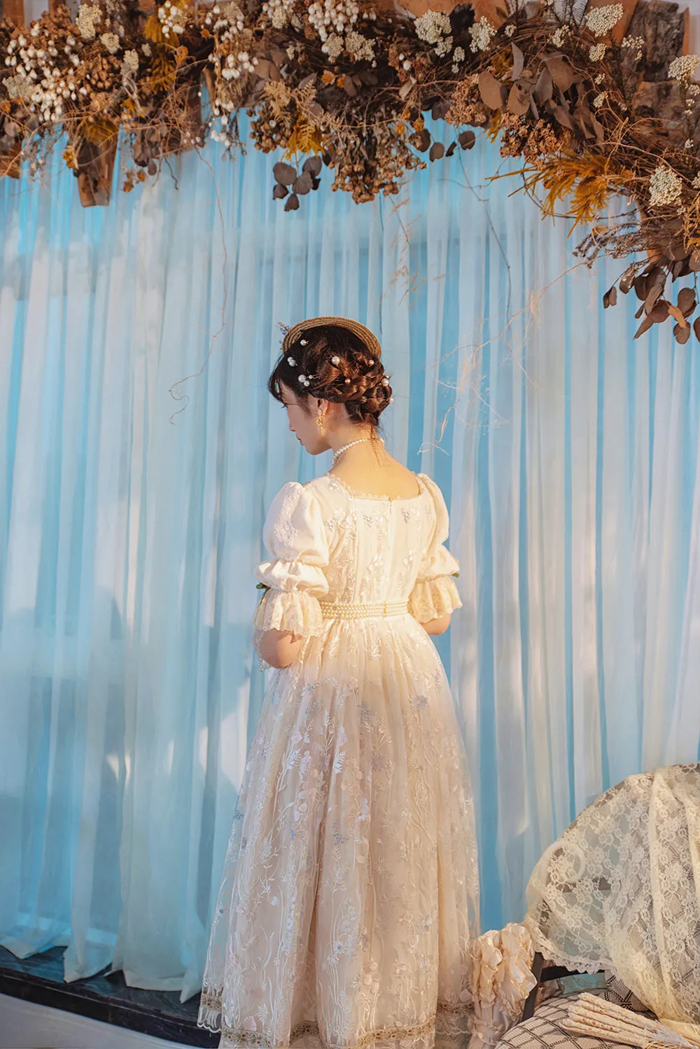 Miss Point~The Sally Gardens~Elegant Lolita Embroidery OP Dress