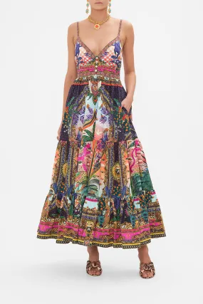 ORGANIC COTTON TIERED BODICE DRESS ALESSANDROS ATLANTIS
