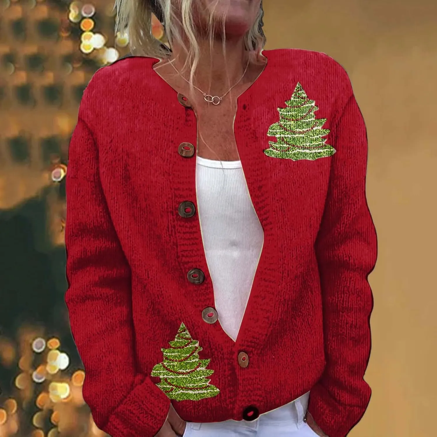 Oversized Sweaters for Women Print Comfortable Knitted Cardigan Lightweight Sweater Knit Jackets Outfits Knit