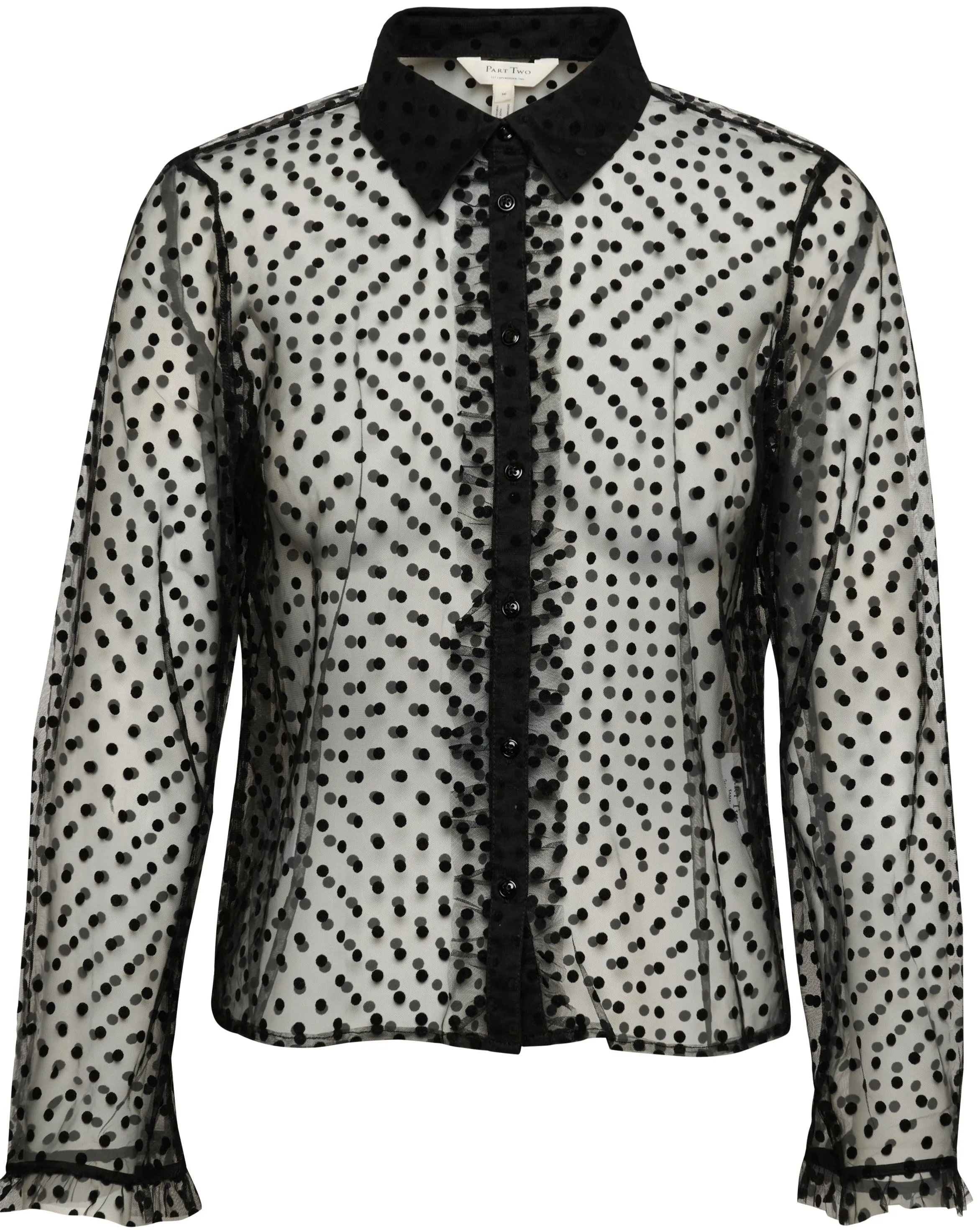 Part Two Marikke Sheer Button Down