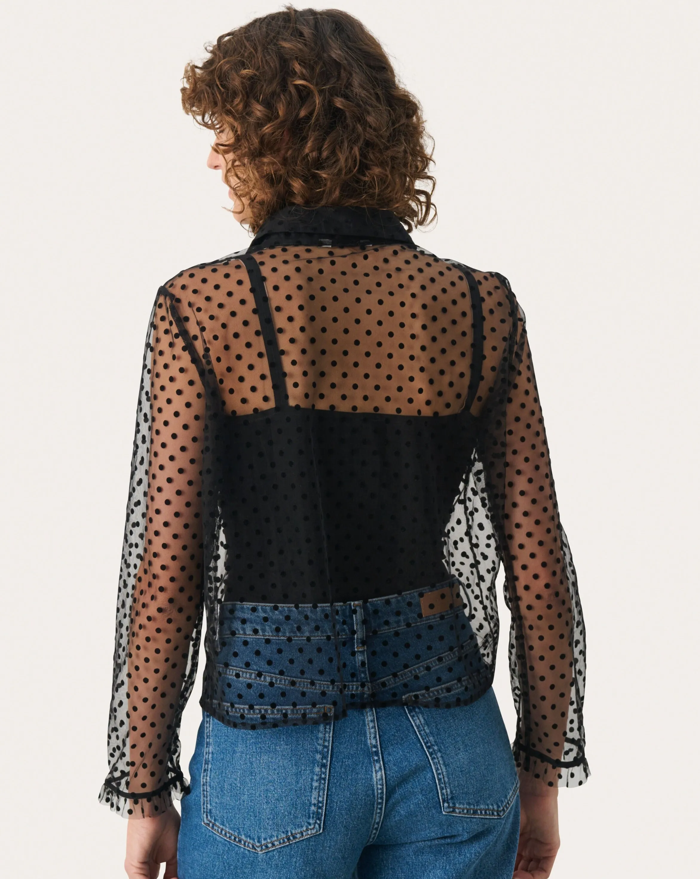 Part Two Marikke Sheer Button Down