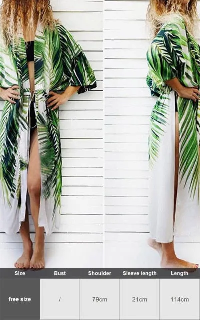Purpdrank - Zebra Snake Print Chiffon Beach Cover Up Tunics For Beach Long Kaftan Beachwear Boho Chic Hippie Beach Strandjurk Sundress