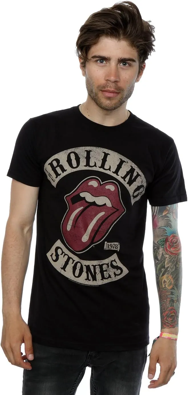 Rolling Stones Men's Tour 78 Soft Fit T-Shirt Black