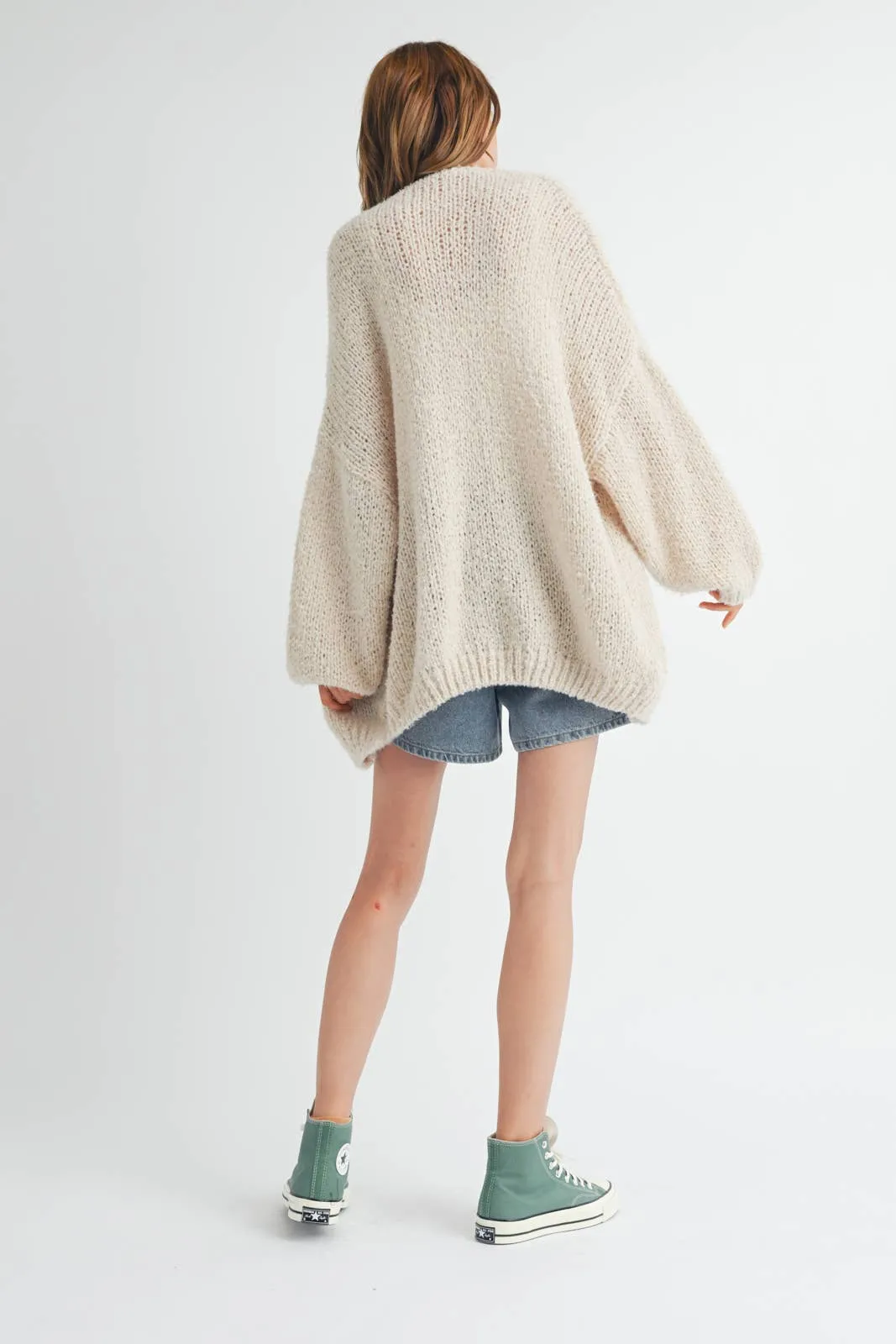 Sand Brushed Cardigan