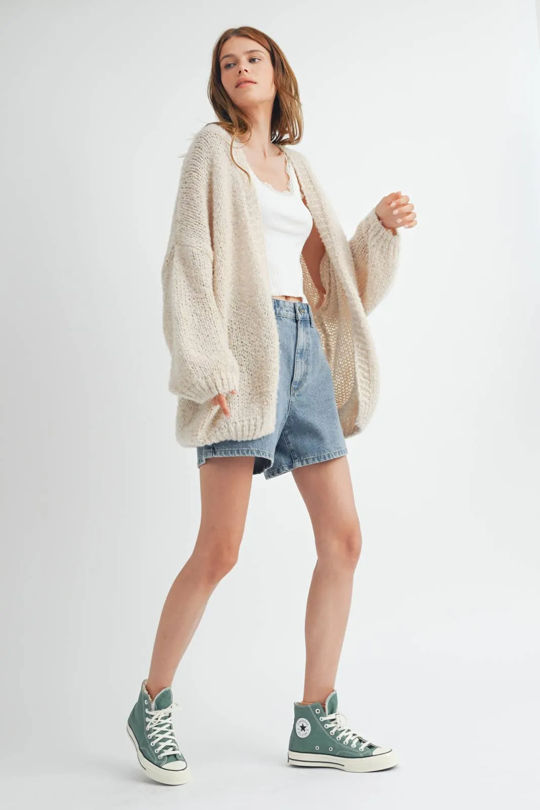 Sand Brushed Cardigan