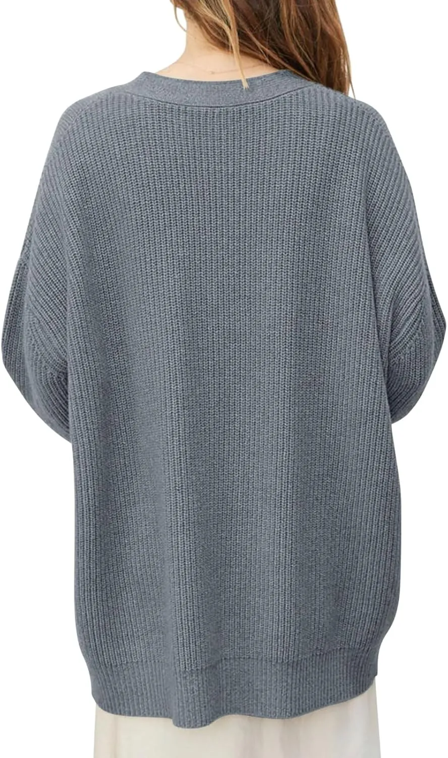 Shy Velvet Cardigan Sweaters for Women 2024 Open Front Oversized Button Lightweight V Neck Loose Cardigans Trendy Outwear