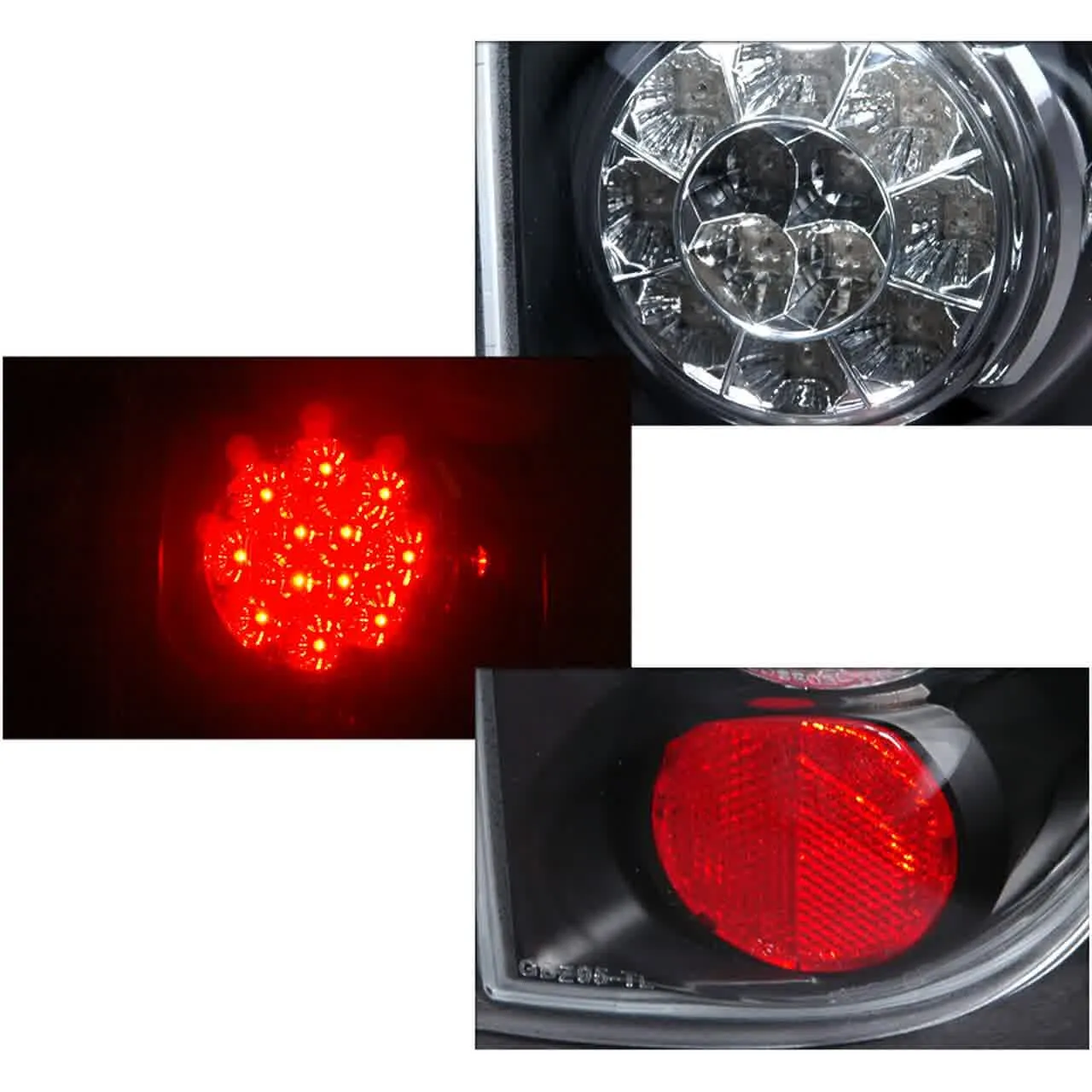Spec-D Tail Lights Chevy Blazer S10 (1995-2004) [LED] Black or Chrome Housing