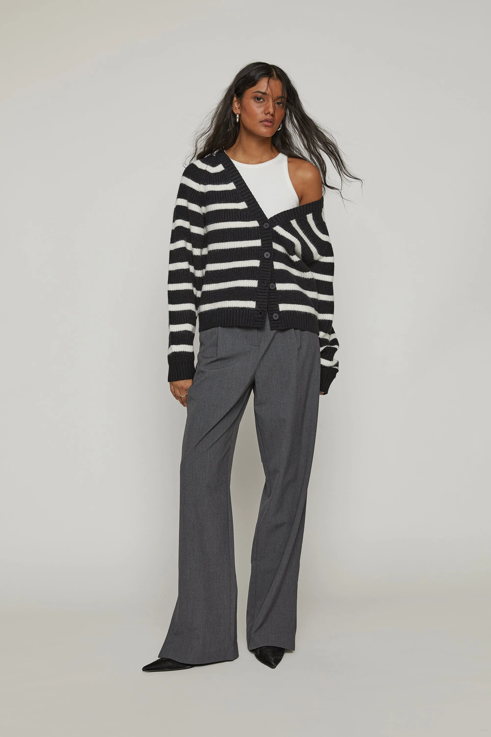 STRIPED CARDIGAN