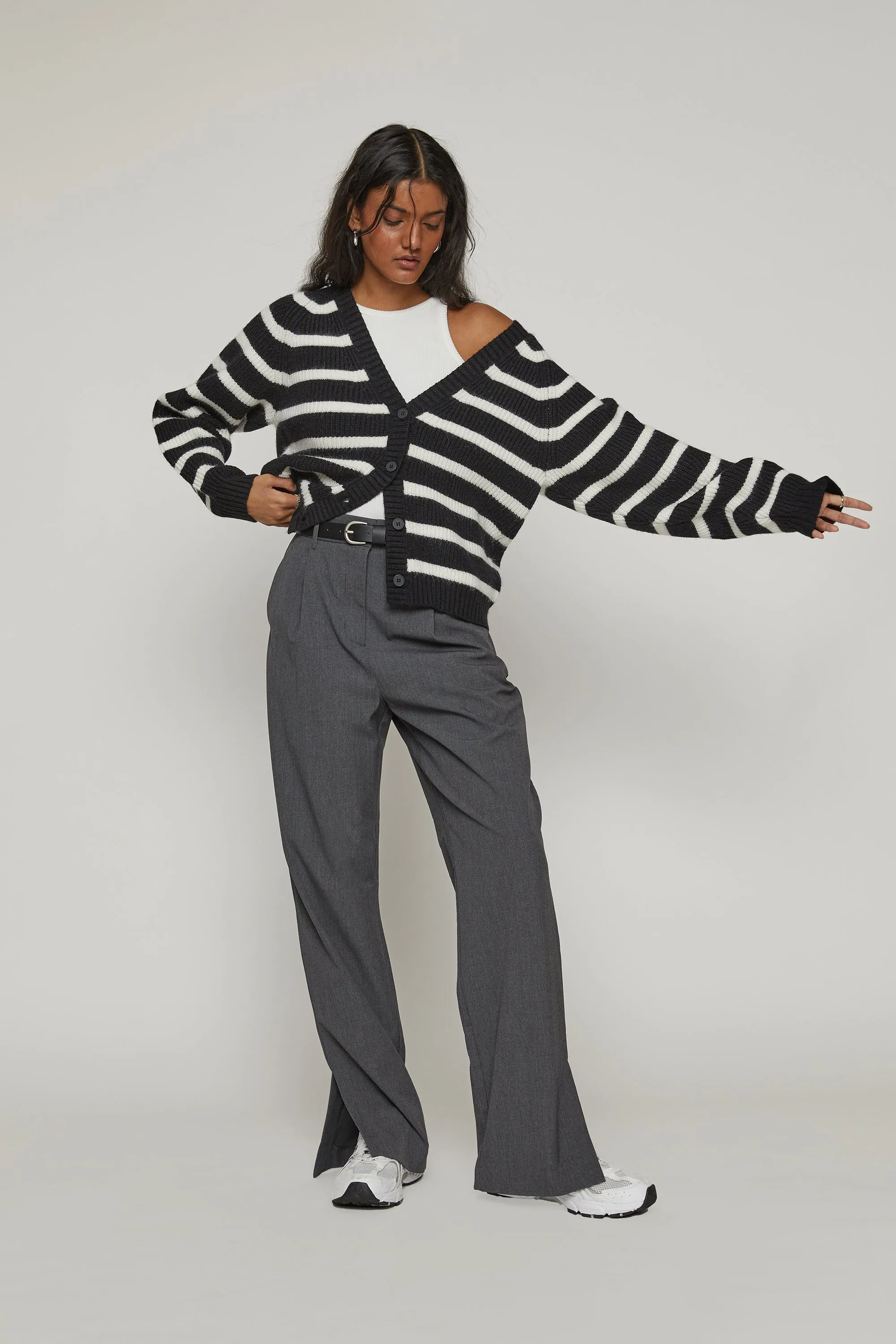 STRIPED CARDIGAN