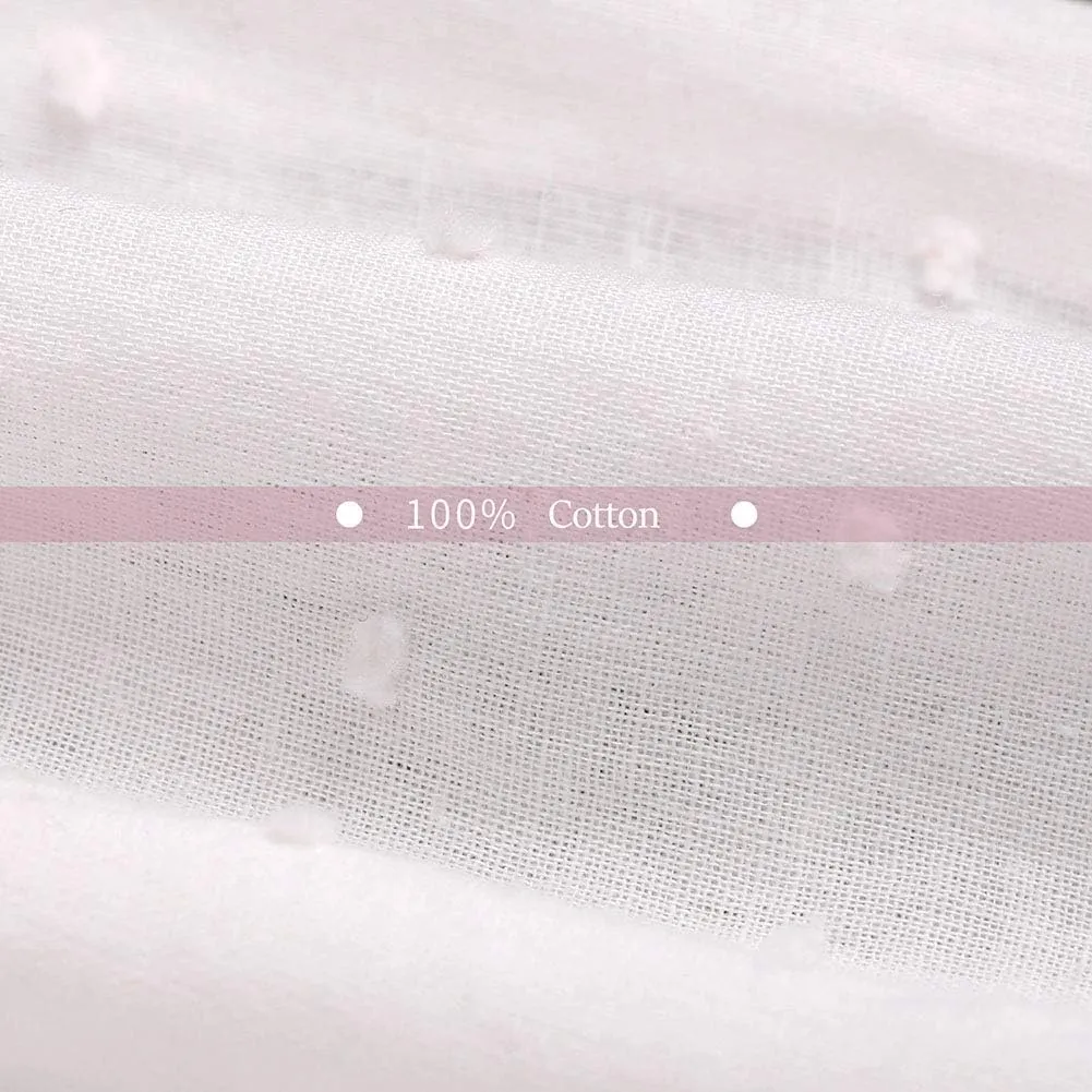 Summer 100% Cotton Girls Shorts White Lace Safety Pants Breathable and Comfortable