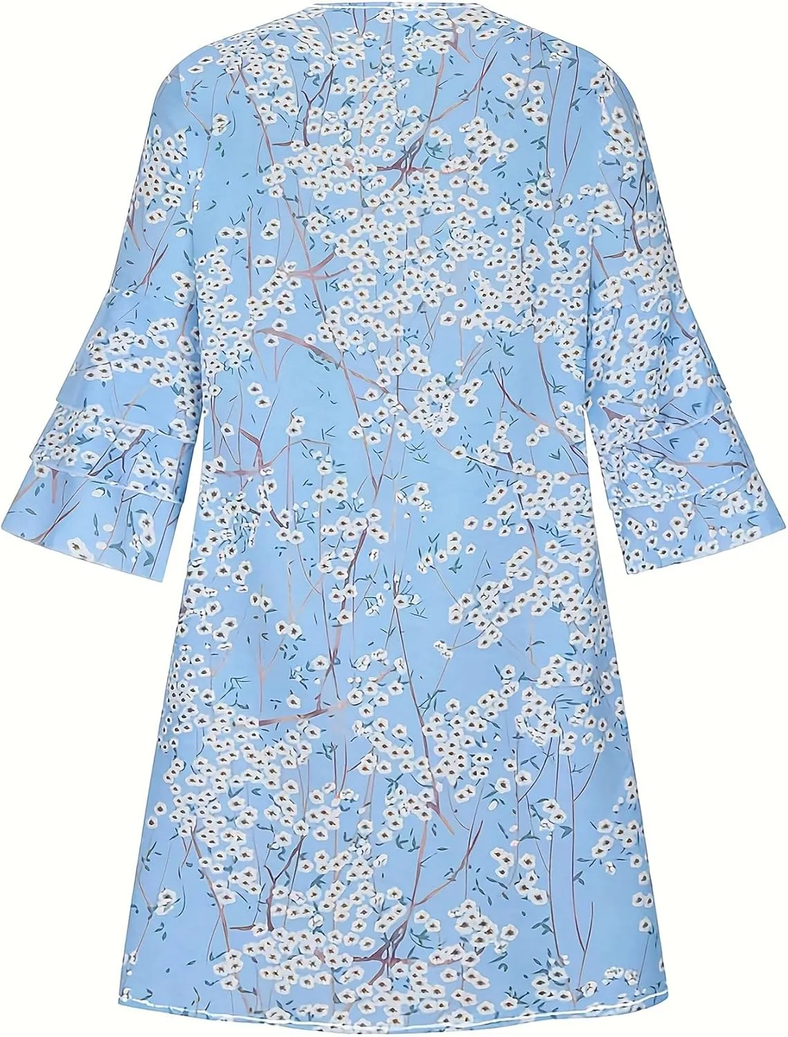 Summer Dresses for Women Ladies Casual Loose Fit Sundress Trendy Flowy Boho Floral Print Mini A Line Shift Dress