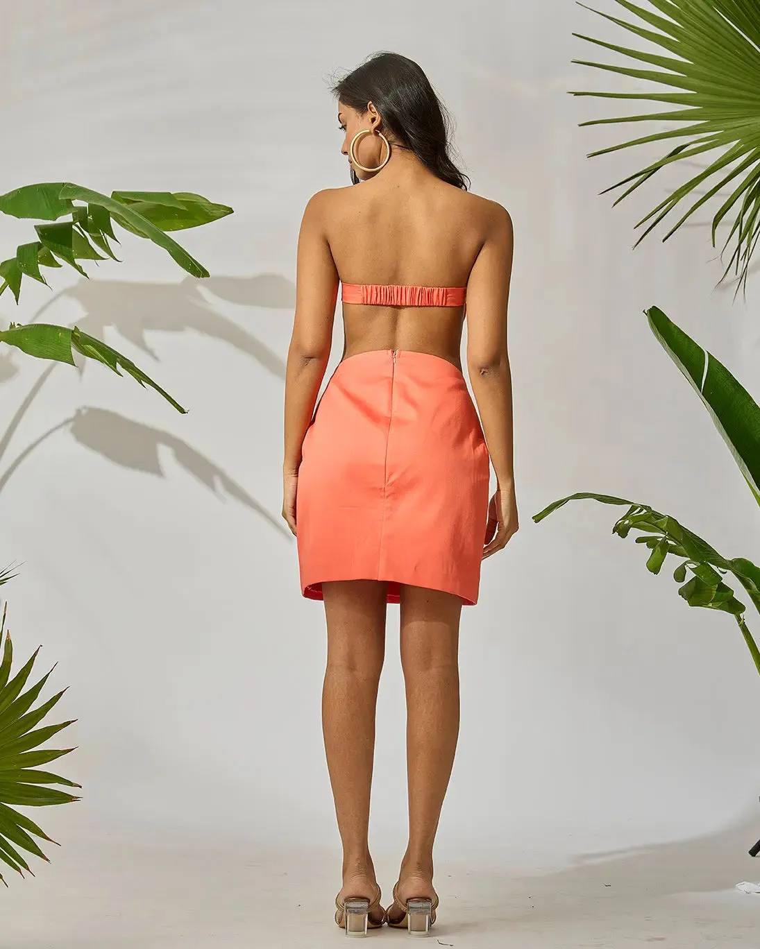 Sunset Love Heart Mini Dress