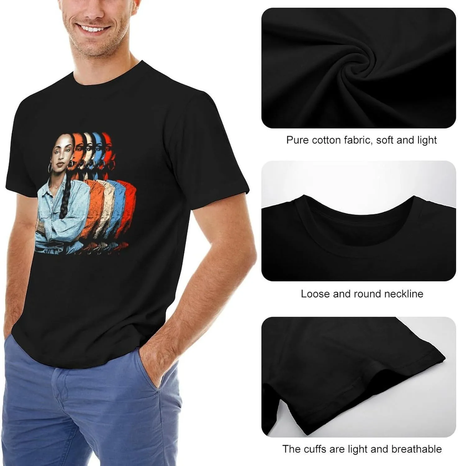 T Shirt Mens Womans Cotton T-Shirt Soft Short Sleeve Tops Cool Graphic Round Neck Shirts Casual Clothes