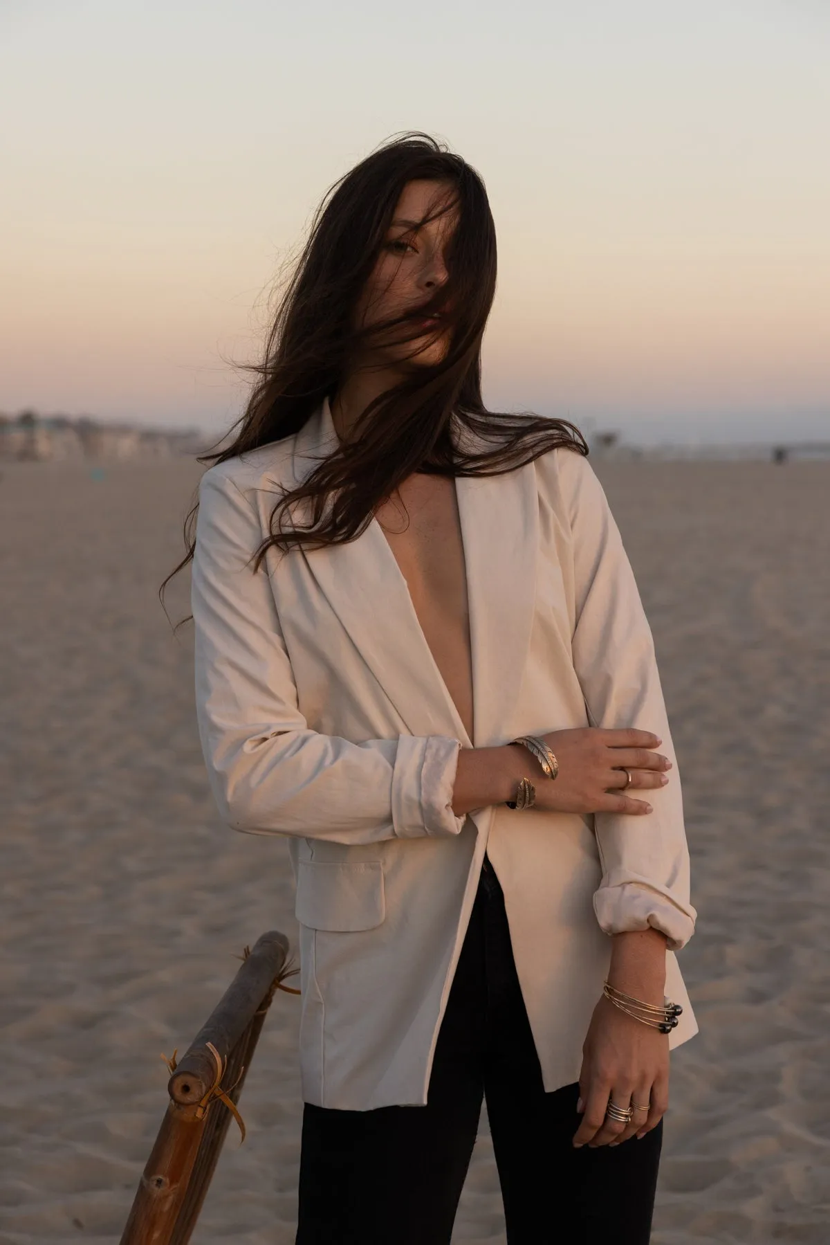 THE MATTE TWILL BLAZER
