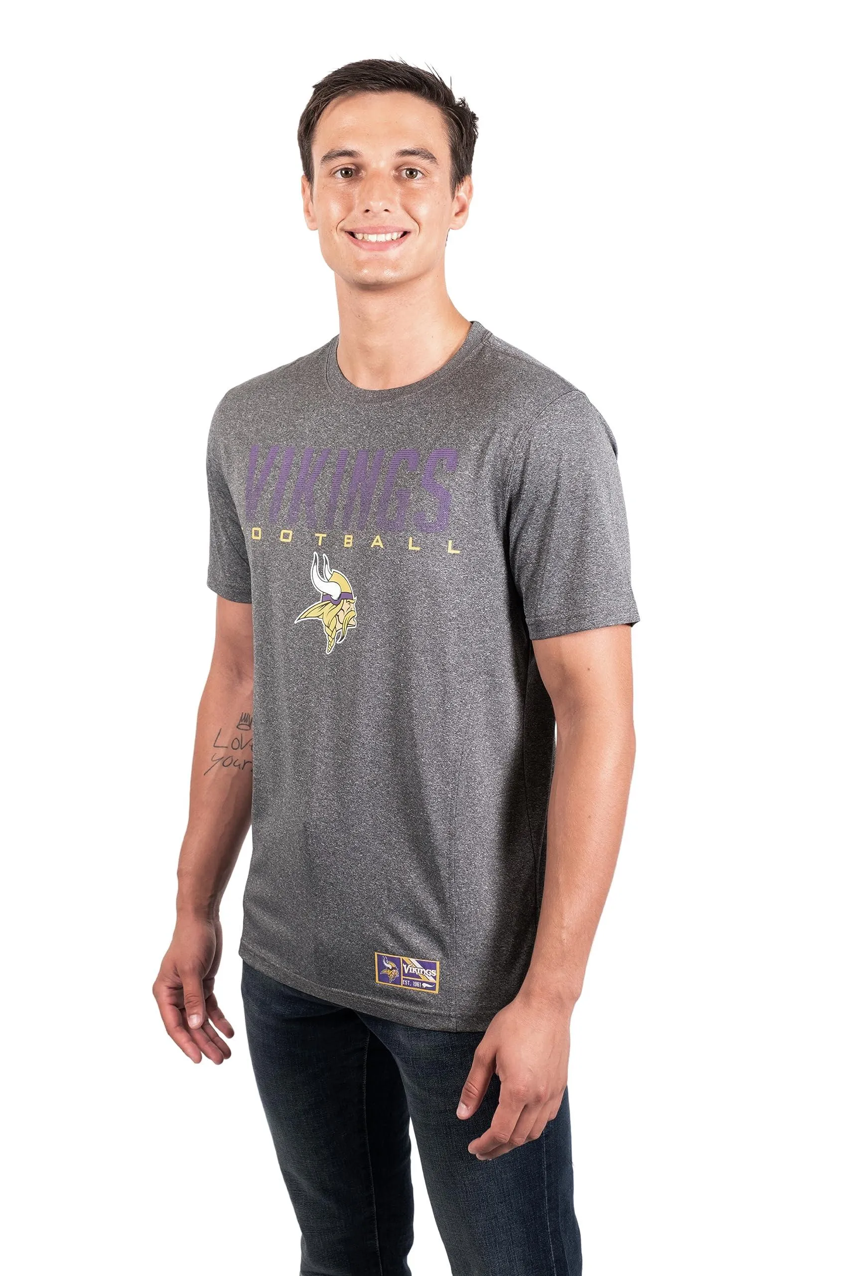 Ultra Game NFL Official Adults Super Soft Supreme Game Day T-Shirt - Unisex Minnesota Vikings|Minnesota Vikings