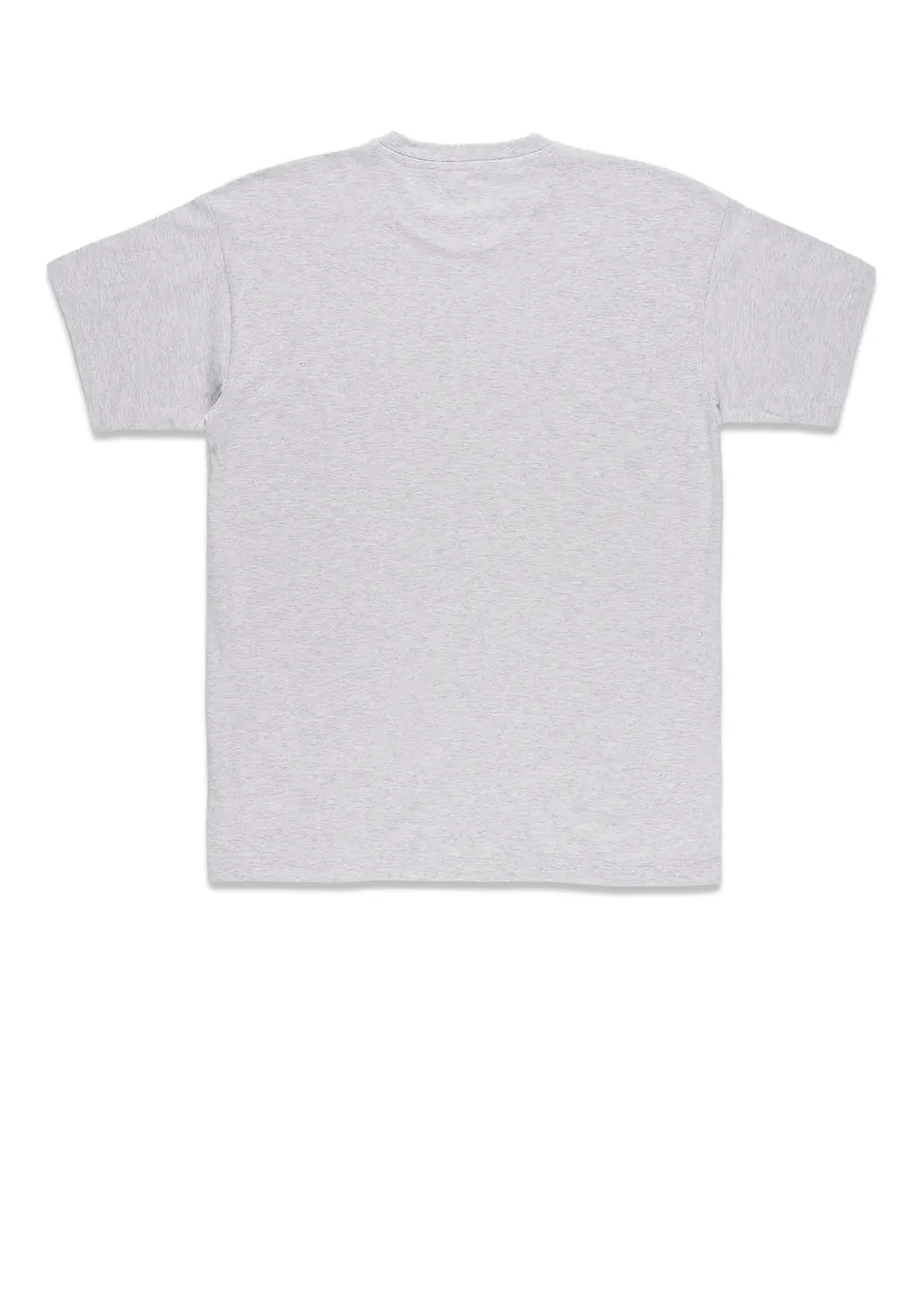 W' S/S Script T-Shirt - Ash Heather / Soft Lavender