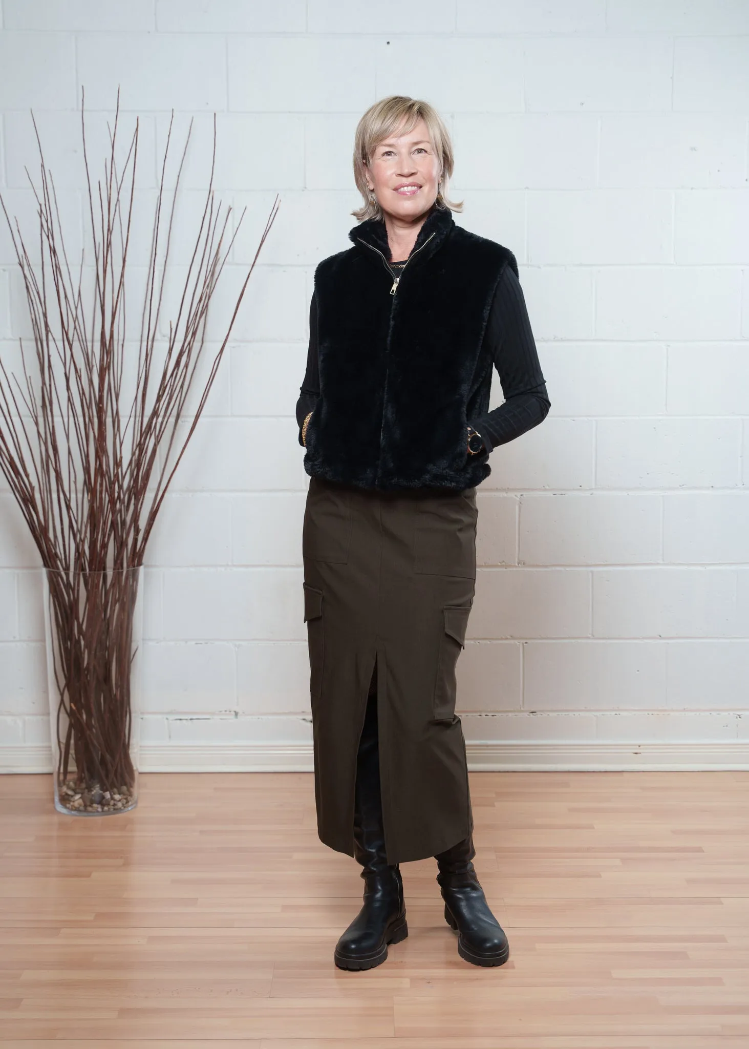 Whynn Cargo skirt - stretch twill