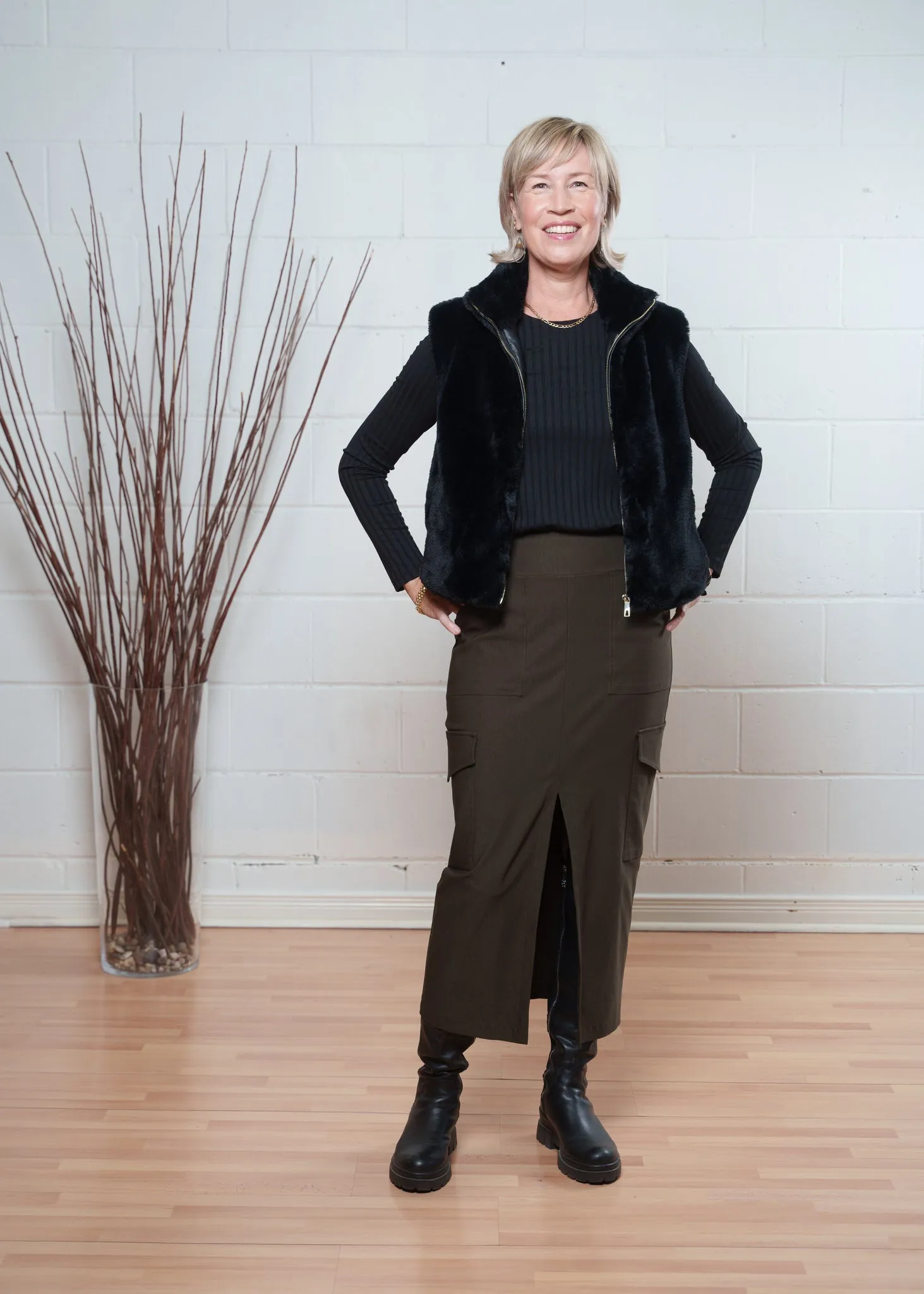 Whynn Cargo skirt - stretch twill
