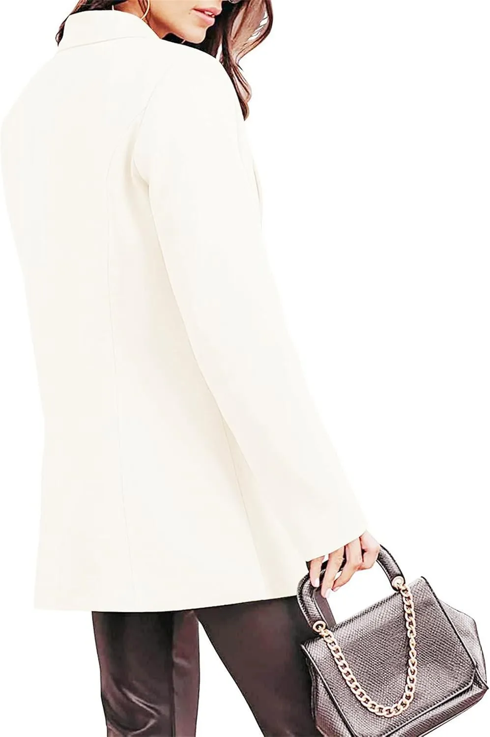 Women Business Casual Blazer Jacket Professional Suit Jacket Lightweight Open Front Long Sleeve Work Office Jackets
