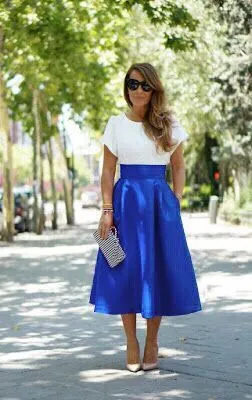 Women Popular Mid-Length Pocket Tutu Skirt