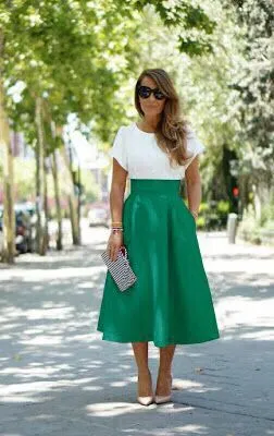 Women Popular Mid-Length Pocket Tutu Skirt