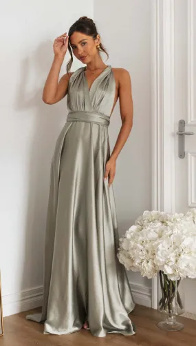 Women's Elegant Long Crossed Back Sleeveless Dress