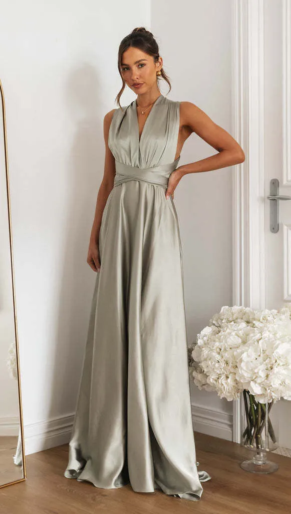 Women's Elegant Long Crossed Back Sleeveless Dress