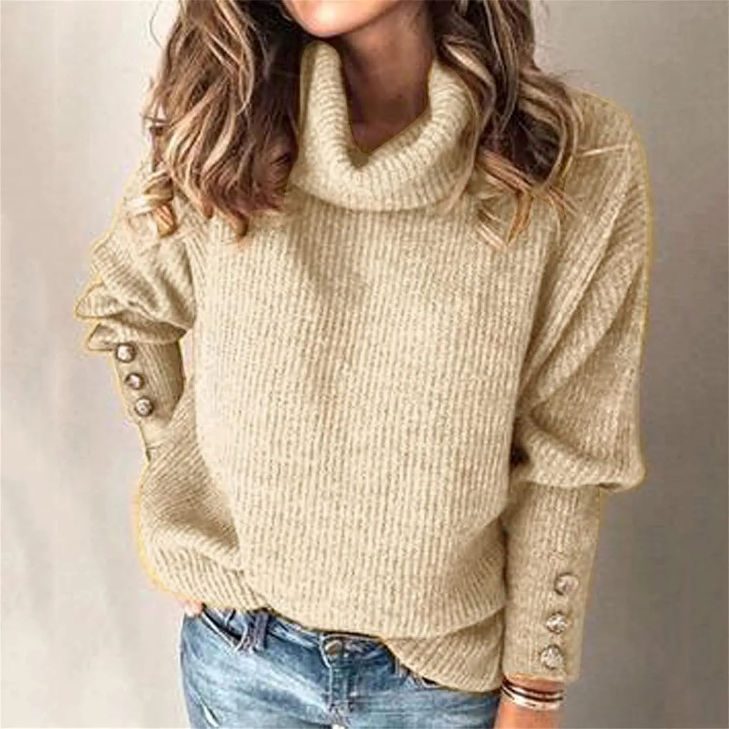 Womens V Neck Long Sleeve Shirts Shoulder Women's Loose Fashion Comfortable Color Loose Casual Fall Fashion Sweaters